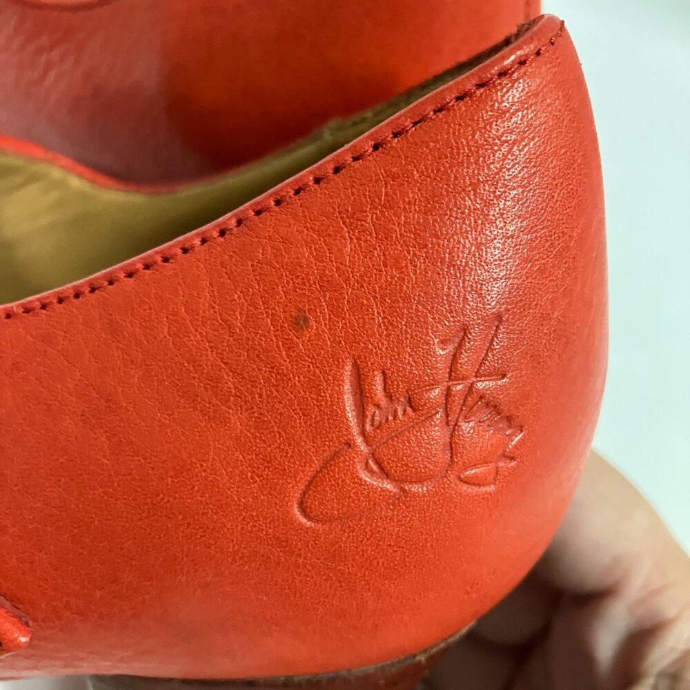 *BRAND NEW* Fluevog S/S 2014 Sopranos CAREY Mary Janes, Tomato Red, Size 9! HAWT - Picture 10 of 15